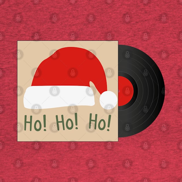 Vintage Christmas Vinyl | Gift Ideas | Santa Hat by Fluffy-Vectors